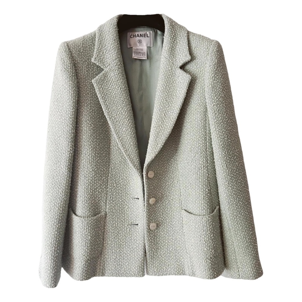 CHANEL 2003 Spring Mint Blazer size 44